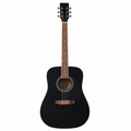 Black Dreadnought Acoustic Guitar Starter Bundle
